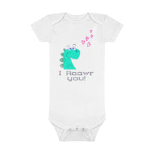 Load image into Gallery viewer, Dino Organic Baby Bodysuit