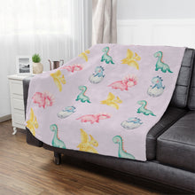 Load image into Gallery viewer, Baby Dinos Minky Blanket