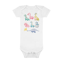 Load image into Gallery viewer, Dino Organic Baby Bodysuit