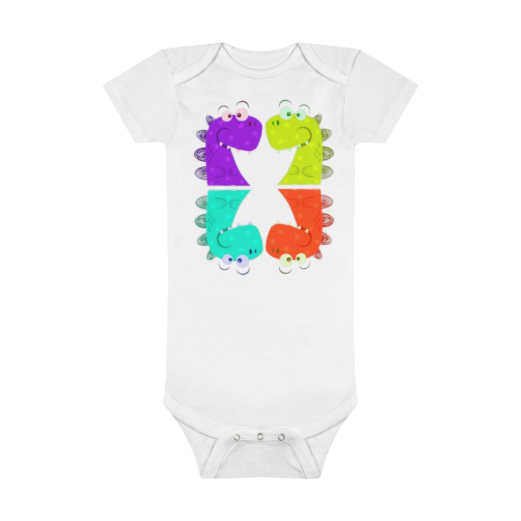 Dino Organic Baby Bodysuit