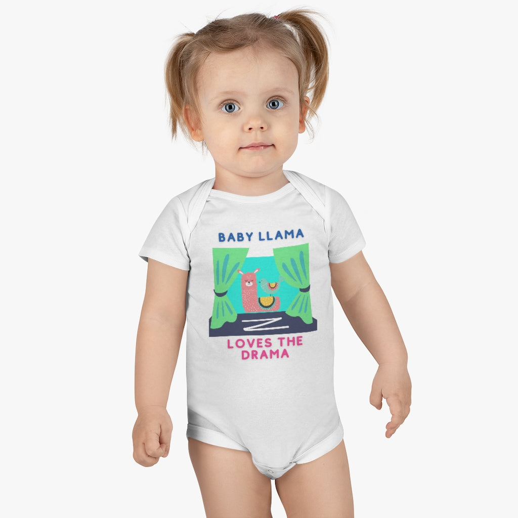 Llama Organic Baby Bodysuit