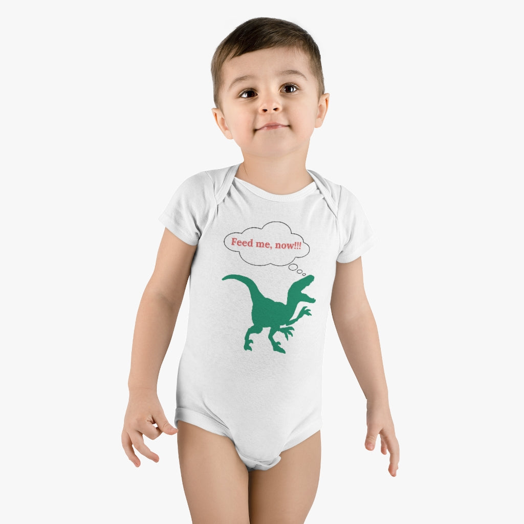 Dino Organic Baby Bodysuit