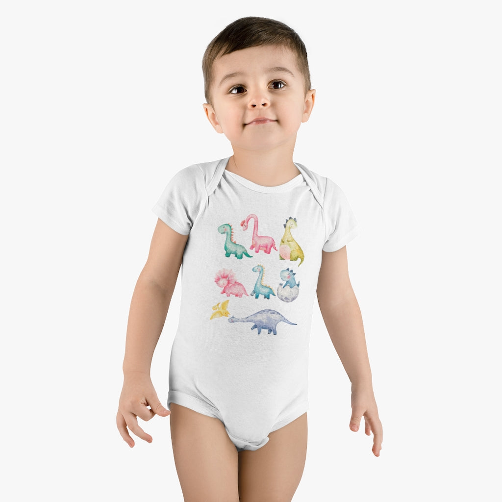 Dino Organic Baby Bodysuit